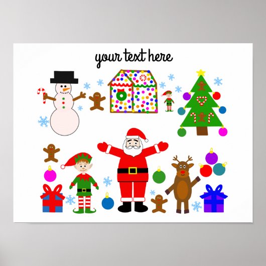 Weihnachts-Ansammlung #1 Poster (Vorne)