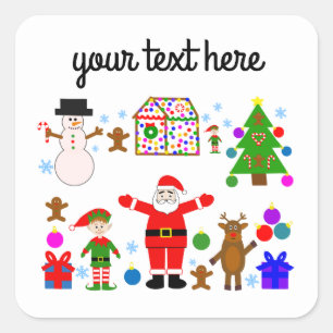 Weihnachts-Ansammlung #1 Stickers