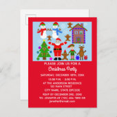 Weihnachts-Ansammlung #2 Einladung Postkarte (Vorne/Hinten)