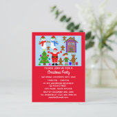Weihnachts-Ansammlung #2 Einladung Postkarte (Stehend Vorderseite)