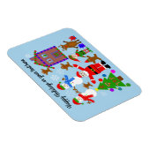 Weihnachts-Ansammlung #2 Magnet (Rechte Seite)