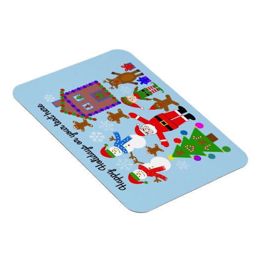 Weihnachts-Ansammlung #2 Magnet (Rechte Seite)