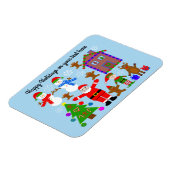 Weihnachts-Ansammlung #2 Magnet (Linke Seite)