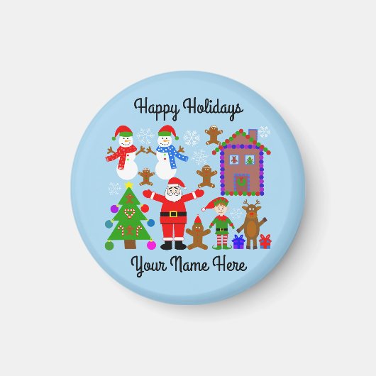 Weihnachts-Ansammlung #2 Magnet (Vorne)