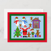 Weihnachts-Ansammlung #2 Postkarte (Vorne/Hinten)