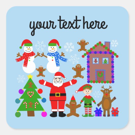 Weihnachts-Ansammlung #2 Stickers (Vorderseite)