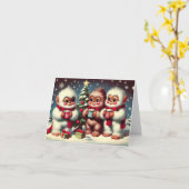 Weihnachts-Ansammlungen Karte (Gelbe Blume)