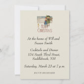 Weihnachts-Antique-KinderIllustration 1920 Einladung (Rückseite)