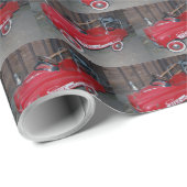 Weihnachts-Antiquitätenspielzeug Geschenkpapier (Rolleneckpunkt)