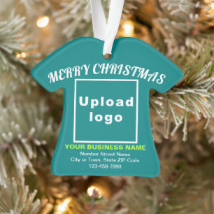 Weihnachts-Aquamarines grünes Shirt Form Acryl Ornament