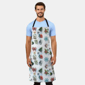 Weihnachts-Aquarell-Schürze Schürze (Getragen)