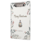 Weihnachts-Aquarellgrüße Klemmbrett (Links)