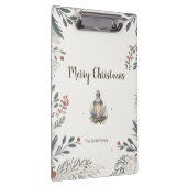 Weihnachts-Aquarellgrüße Klemmbrett (Rechts)