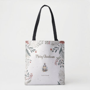 Weihnachts-Aquarellgrüße Tasche