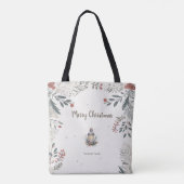 Weihnachts-Aquarellgrüße Tasche (Rückseite)