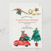 Weihnachts-Aquarellkarte Feiertagskarte (Vorne/Hinten)