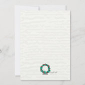 Weihnachts-Aquarellkarte Feiertagskarte (Rückseite)