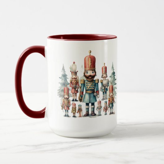 Weihnachts-Aquarellknacker Tasse (Links)