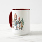 Weihnachts-Aquarellknacker Tasse (Vorderseite Links)
