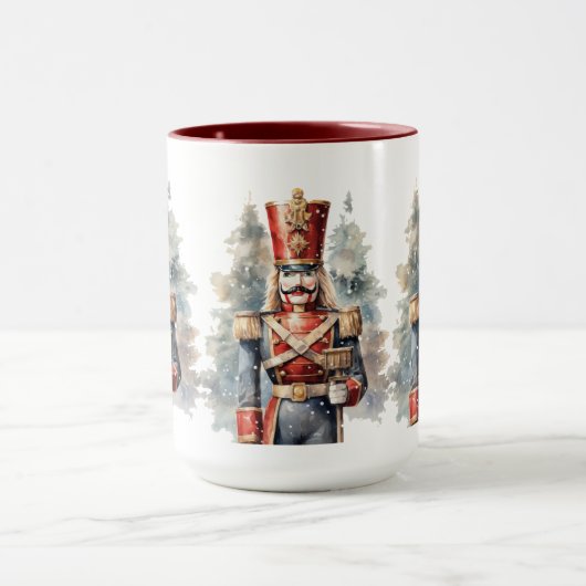 Weihnachts-Aquarellknacker Tasse (Zentrum)