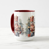 Weihnachts-Aquarellknacker Tasse (Vorderseite Links)