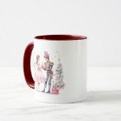 Weihnachts-Aquarellknacker Tasse (Vorderseite Links)