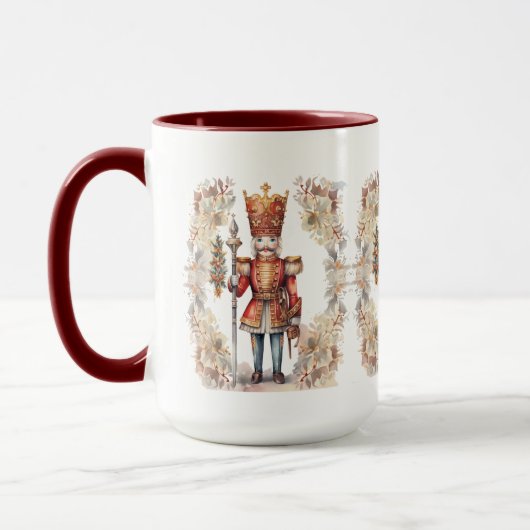 Weihnachts-Aquarellknacker Tasse (Links)