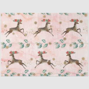 Weihnachts-Aquarellpapier II Design 10 Seidenpapier