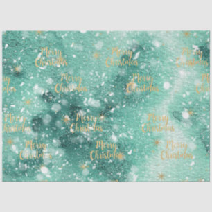 Weihnachts-Aquarellpapier II Design 8 Seidenpapier
