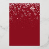 Weihnachts Arch Foto Blumengrün Folien Feiertagskarte (Rückseite)