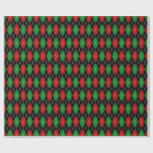 Weihnachts-Argyle Geschenkpapier (Flach)