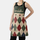 Weihnachts-Argyle-Schürze Schürze (InSitu)