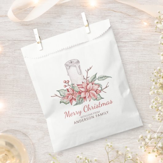 Weihnachts-Arrangement und Candle Favor Tasche Geschenktütchen (Ausgeschnitten)