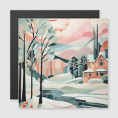 Weihnachts-Art-Deco [ Magnetdesign] Magnetkarte (Vorne/Hinten)