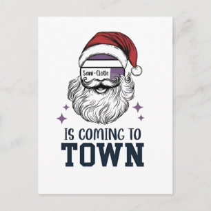 Weihnachts-Assistentin RN Krankenschwester Santa X Feiertagspostkarte