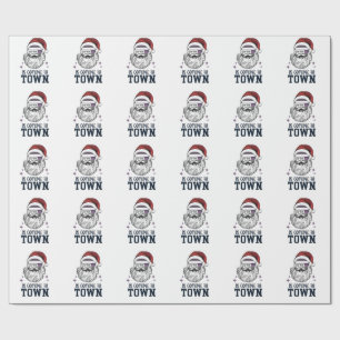 Weihnachts-Assistentin RN Krankenschwester Santa X Geschenkpapier