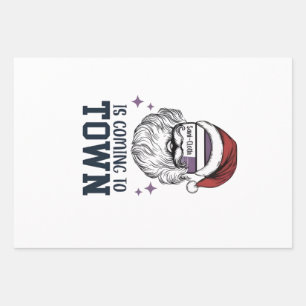 Weihnachts-Assistentin RN Krankenschwester Santa X Geschenkpapier Set