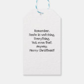 Weihnachts-Astronauten Geschenkanhänger (Rückseite)