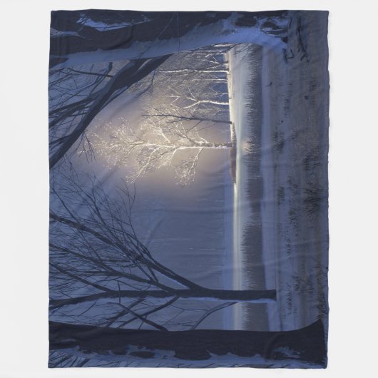 Weihnachts-Äthereal Fleecedecke (Vorderseite)