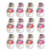 Weihnachts-Aufkleber Claus Xmas Decals Red Fun Aufkleber (Vorderseite)