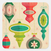 Weihnachts-Aufkleber Quadratischer Aufkleber (Vorderseite)