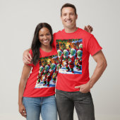 Weihnachts-Außerirdischen T-Shirt (Unisex)