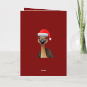 Weihnachts Aussie Helper - Niedliche Weihnachtszei Feiertagskarte (Rückseite)