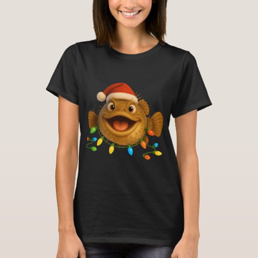 Weihnachts-Auster-Krötenfisch T-Shirt (Vorderseite)