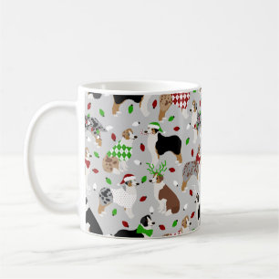 Weihnachts-Australische Shepherd-Tasse Kaffeetasse