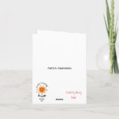 Weihnachts-Autismus-Bewusstsein Grußkarte Dankeskarte (Rückseite)