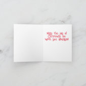 Weihnachts-Autismus-Bewusstsein Grußkarte Dankeskarte (Innenseite)