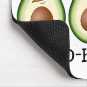 Weihnachts Avocado Frosty, Rudolph und Santa Mousepad (Ecke)
