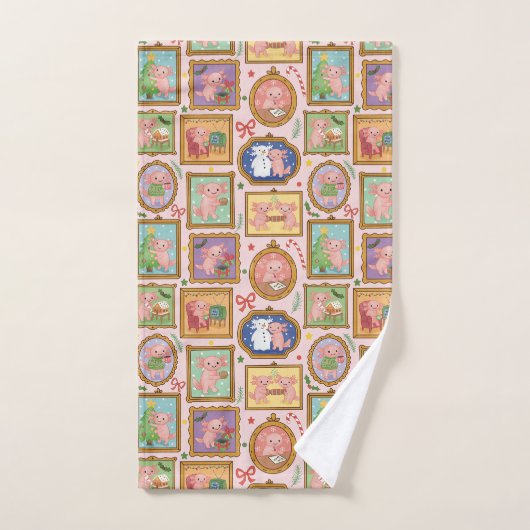 Weihnachts-Axolotl-Handtuch  Handtuch (Handtuch)