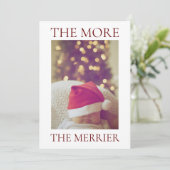 Weihnachts-Baby-Ankündigung Einladung (Stehend Vorderseite)